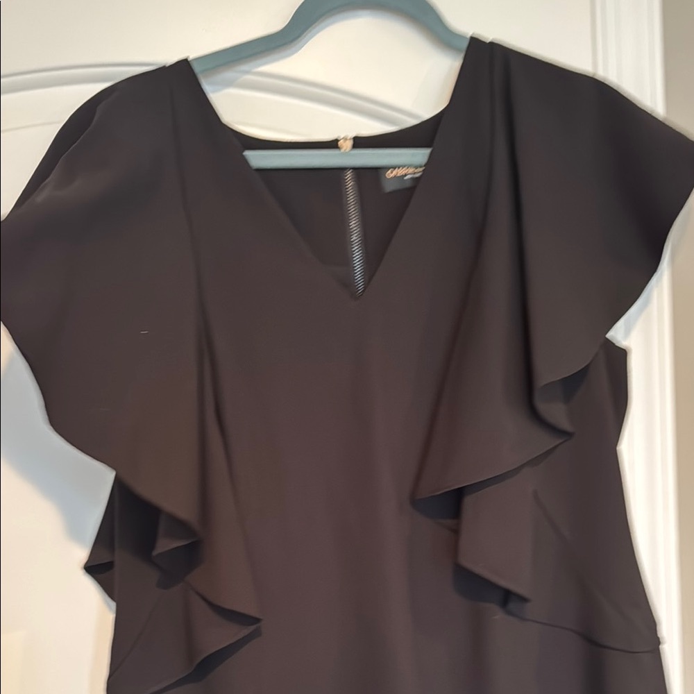 Elegant Black Ruffle Dress
